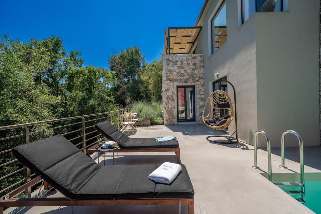 Villa Elisabeth Sea View Private Pool Fiskardo Kefalonia Katsaráta Esterno foto