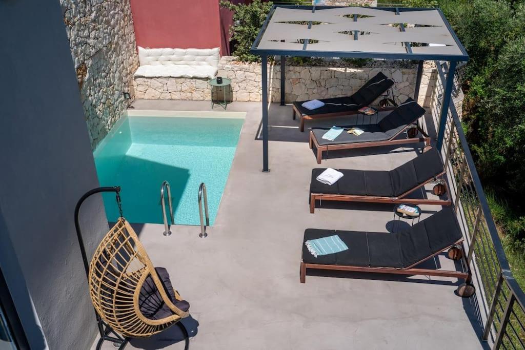 Villa Elisabeth Sea View Private Pool Fiskardo Kefalonia Katsaráta Esterno foto